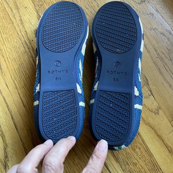 Rothy’s Moroccan Blue Flats 6.5 - Picture 2 of 4